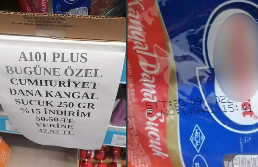 Yine A101 market yine skandal! Kullanma tarihi geçmiş sucuklar indirimde