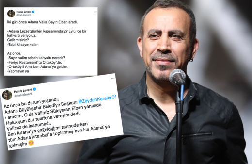 Okuyan kahkaha atıyor Adana etkinliğine davet etti Haluk Levent yanlış şehre gitti valiyle diyaloğu komedi