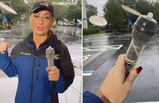 Kadın spiker prezervatif takıp canlı yayına çıktı! Ortalık yıkılırken elindekiyle şoke etti