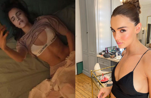 Mastürbasyon sahnesi olay olan Hafsanur Sancaktutan bikinili pozu ile sosyal medyayı yıktı geçti! 'Yaktın beni hain"