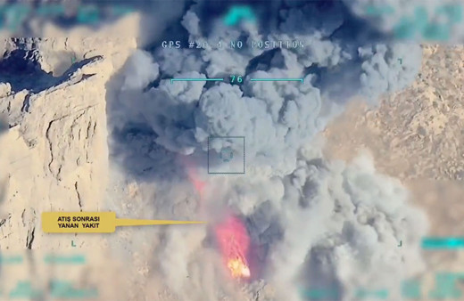 Kandil'deki terör yuvaları işte böyle vuruldu! Asos'ta PKK'nın toplantı yeri imha edildi