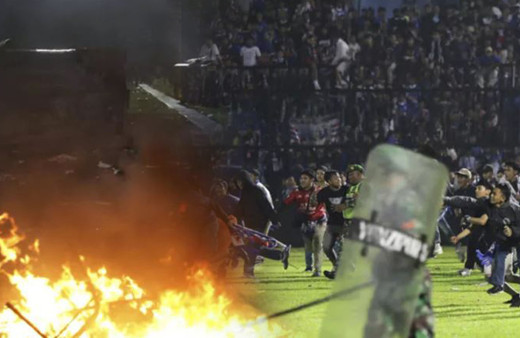 Endonezya'da futbol maçında ortalık savaş alanına döndü! 174 kişi öldü