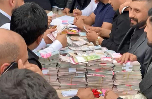 Banka değil, aşiret düğünü, 11 milyon 500 bin TL para toplandı