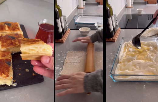 Çocuklar gelmeden hazır! Milföylü ve sodalı yufkadan peynirli çıtır börek tarifi