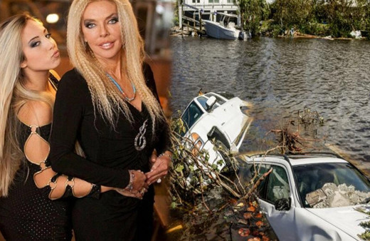 Ian kasırgası Ahu Tuğba'yı da vurdu evi arabası sular altında kaldı durum çok fena!