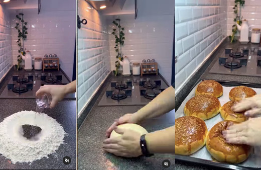 Çocukların beslenme çantasına koyun pofuduk hamburger ekmeği tarifi