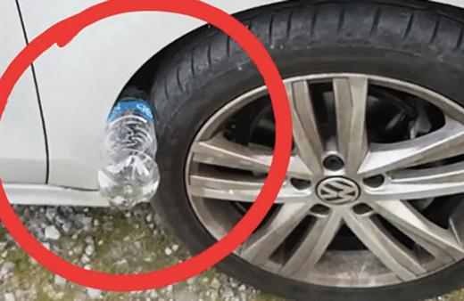 Başınız dertte hemen polisi arayın! Eğer aracınızın tekerine pet şişe sıkışmışsa...