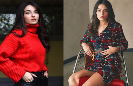 Ayça Ayşin Turan mini şortlu file çoraplı kombiniyle büyüledi