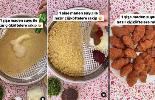 Sadece 1 şişe maden suyu kullanacaksınız! 10 dakikada yapılan çiğ köfte tarifi