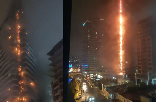 Kadıköy'de 24 katlı  rezidans baştan sona yandı! Sebebi bakın ne çıktı