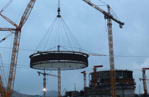 Akkuyu Nükleer Güç Santrali'nin (NGS) 1. ünitesinde iç koruma kabuğu tamamlanıyor