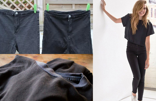 Rengi solan siyah pantolonlarınızı çöpe atmayın yeni alınmış gibi yapın!