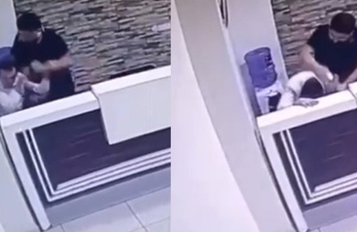 Eşine mesaj gelen adam çılgına döndü! Öldüresiye yumruk darbeleri kamerada