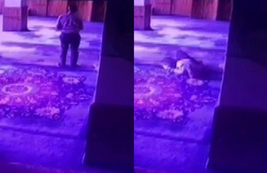 Namaz kılarken kalp krizi geçirip öldü! Camide ölüm aları kamerada