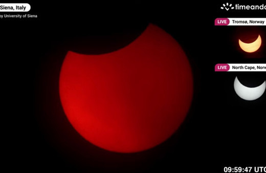 Canlı güneş tutulması izle! Güneş tutulması başladı muhteşem bir görüntü