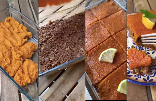 Şeklini bir türlü tutturamıyorum diyenlere tepside içli köfte tarifi