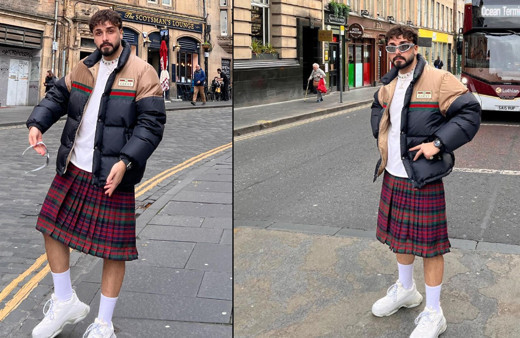 Sefo İskoç eteği giydi, sosyal medya ayağa kalktı: Eleştirilere ise böyle cevap verdi!