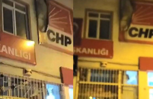 CHP Çerkeş İlçe Başkanlığı'na molotofkokteyli saldırı