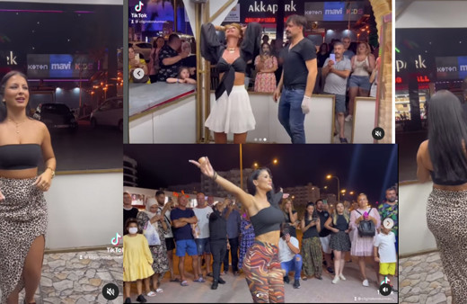 İki Rus turiste öyle müstehcen şeyler yaptı ki kocası sinirinden delirdi!