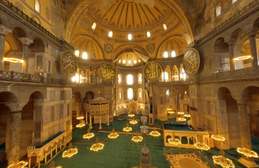 Ayasofya Camisi'nin dron görüntüleri izleyenleri büyüledi!