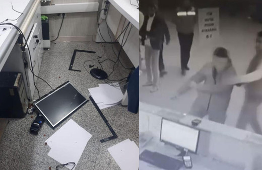 Kayseri otogarında bilet fiyatı kavgası: Rakip firmanın yazıhanesini yerle bir ettiler!