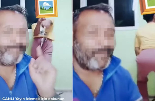 Oğluna canlı yayında göbek attırdı para dilendi! Olmaz olsun senin gibi baba