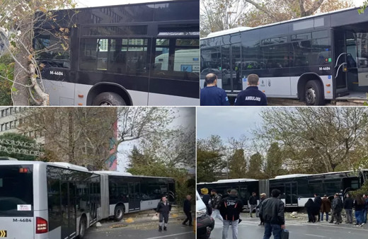 Kontrolden çıkan metrobüs duvara çarptı! Yaralılar var