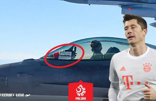 Füze krizi sonrası olay görüntüler: Polonya Milli Takımı Dünya Kupası'na F-16'larla gitti!