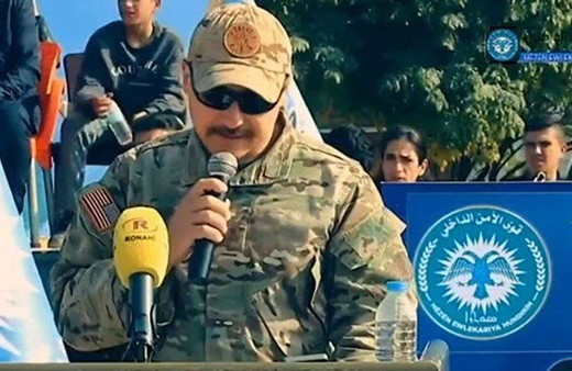 ABD'li komutandan PKK terörüne açık destek! Sözde mezuniyet törenine katıldı