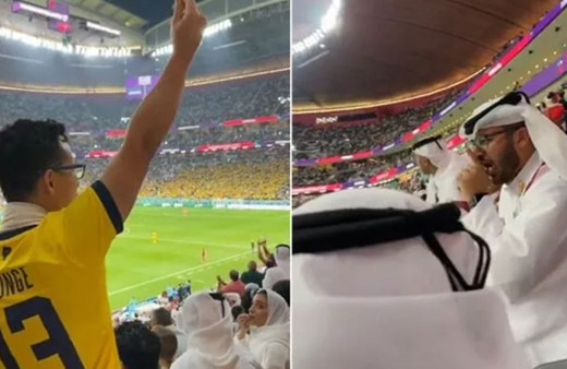 Dünya Kupası açılış maçına iki taraftarın kavgası damga vurdu! Sonu böyle bitti