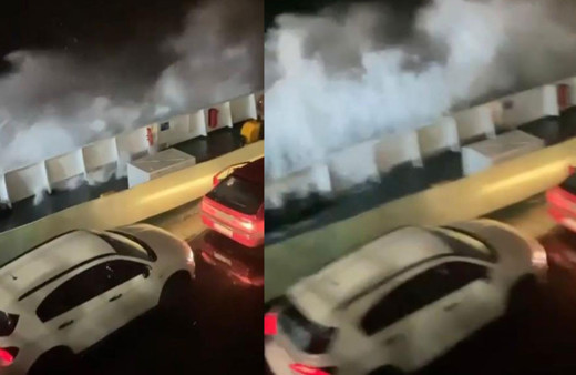 Marmara Denizinde dalgalar zor anlar yaşattı: Korku dolu anlar kamerada!