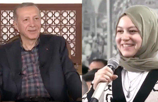 Erdoğan ile başörtülü kızın yamaç paraşütü diyaloğu viral oldu! Kızım o paraşüt dememiş ki...