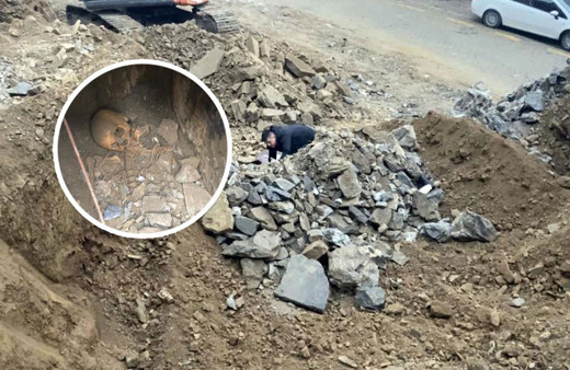 Kazı çalışmasına dehşete düşüren olay: Kafatası ve iskelet bulundu! İncelemeler başladı