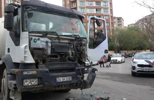 Beton mikseri tam gaz geldi Kartal’da dehşet anları kamerada