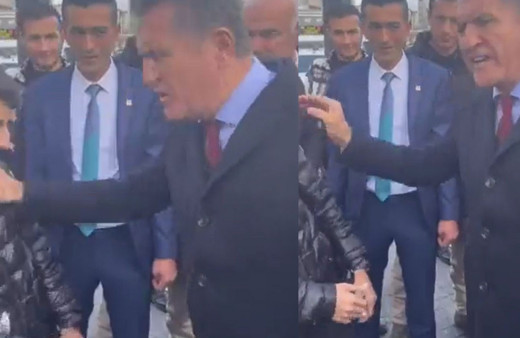 Mustafa Sarıgül elinin ayarını kaçırdı: Tokat attığı genç kadrajdan çıktı!