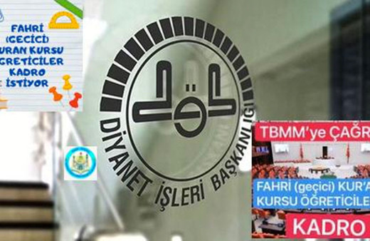 Fahri (Geçici) Kur'an Kursu öğreticileri Ocak ayında kadrolu olmak istiyor