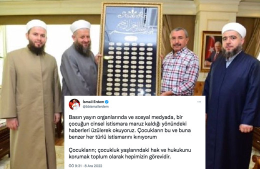 6 yaşındaki kızını evlendiren Yusuf Ziya Gümüşel'in fotoğrafını 'utanarak' takdim etti