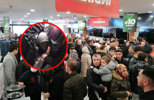 Ankara'da izdiham! Yüzde 50 indirimi duyan oraya koştu: Tava için kadını ısırdı!