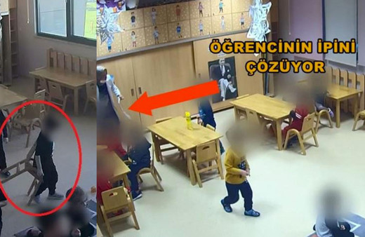 Tekirdağ kreş işkencesinin yeni görüntüleri çıktı! Çocukları iple bağlamışlar korkunç...