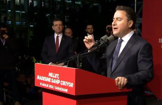 Ali Babacan Saraçhane'de çok net konuştu! Bu hukuksuzluğu reddediyorum