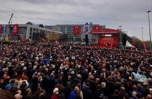 İstanbul Saraçhane miting görüntüleri! Herşey çok güzel olacak çalıyor