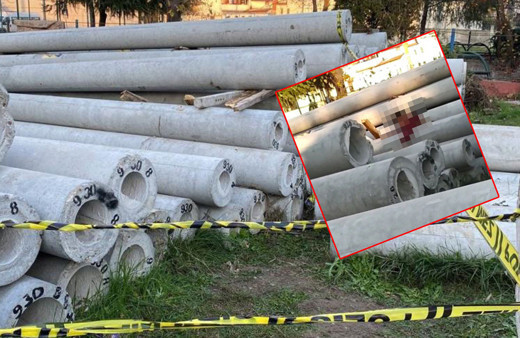 Beton direklerin arasında sıkışan çocuk feci şekilde can verdi