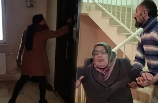 Öfkeli anne tacizcinin kapısına dayandı! Feryat eden babaanne bayıldı o anlar kamerada!