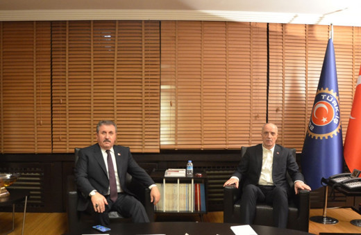 BBP Genel Başkanı Destici'den TÜRK-İŞ Genel Başkanı'na ziyaret