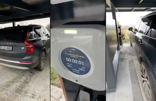 Arabanın deposunu 0 TL'ye doldurdu! Güneş panelli elektrikli araç garajı muhteşem