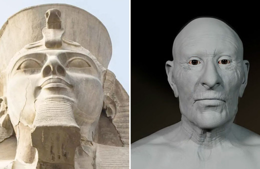 Mısır Firavunu 2. Ramses'in yüzü bilgisayarla canlandırıldı