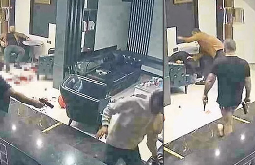 Lobiye iç çamaşırı ve silahla daldı! Gece yarısı otelde dehşeti yaşattı