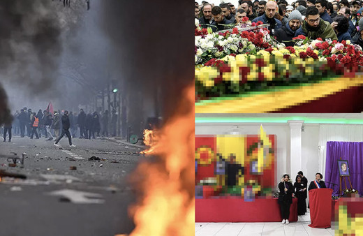 Fransa'dan skandal görüntüler! Açık açık PKK şovu yaptılar