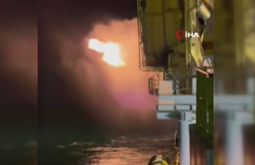 Bakan Dönmez, Karadeniz gazını yakma testinden görüntüler paylaştı