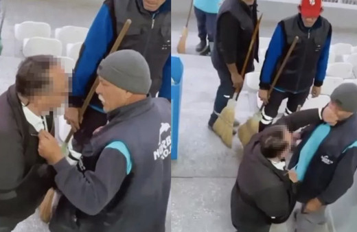 Bu video sosyal medyada infial yarattı! Temizlik görevlisine tokat attı kuponu tutmadı diye...